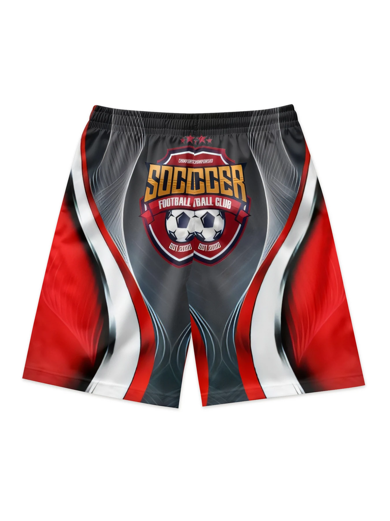 Summer couple beach  football print shorts sublimation printing casual men's beach shorts quick dry hip-hop 3-point pants