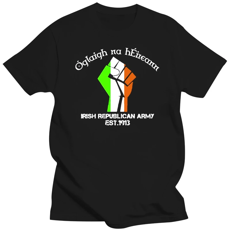 

2025 Summer's New IRA Cool Irish Print Graphic T-shirts for Men and Women Short-sleeved T-shirts High-quality Streetwear