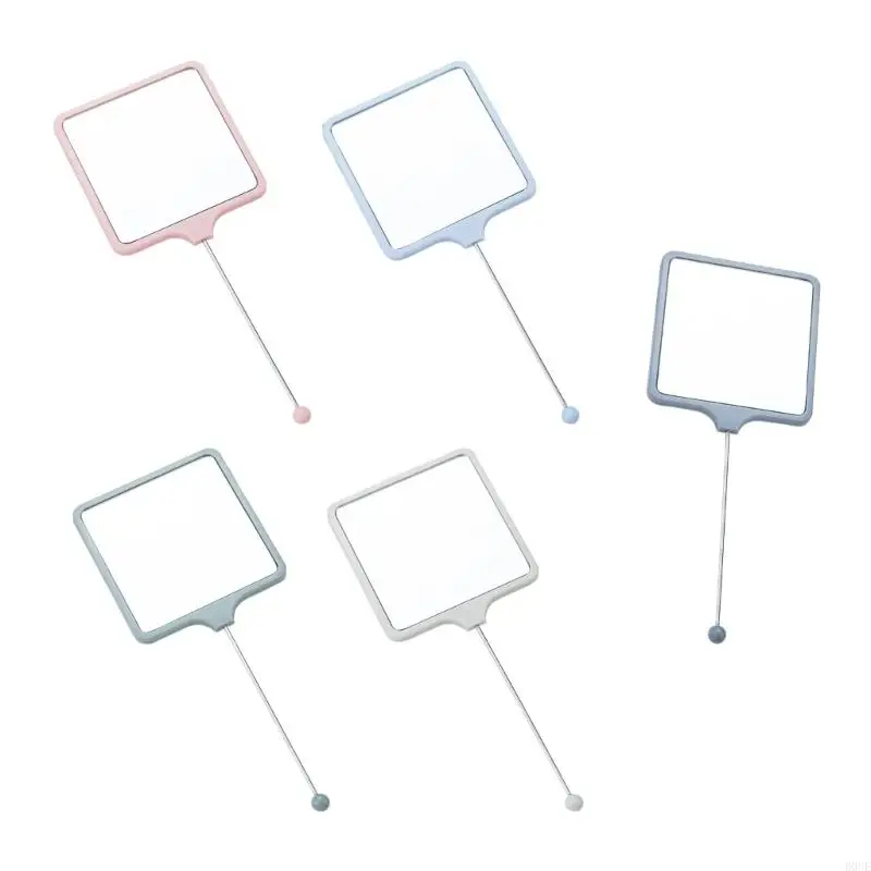 D0UE Miroir vanité portable Ergonomic Grip avec des briseurs résistants aux maquilleurs des touchons