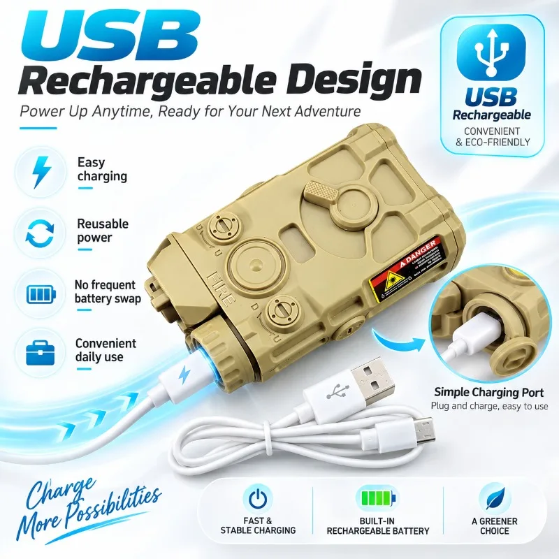 Universal 20MM Rail Compatible OGL Model Battery Box Multi‑Purpose Flashlight Signal Light Hobby Model Parts