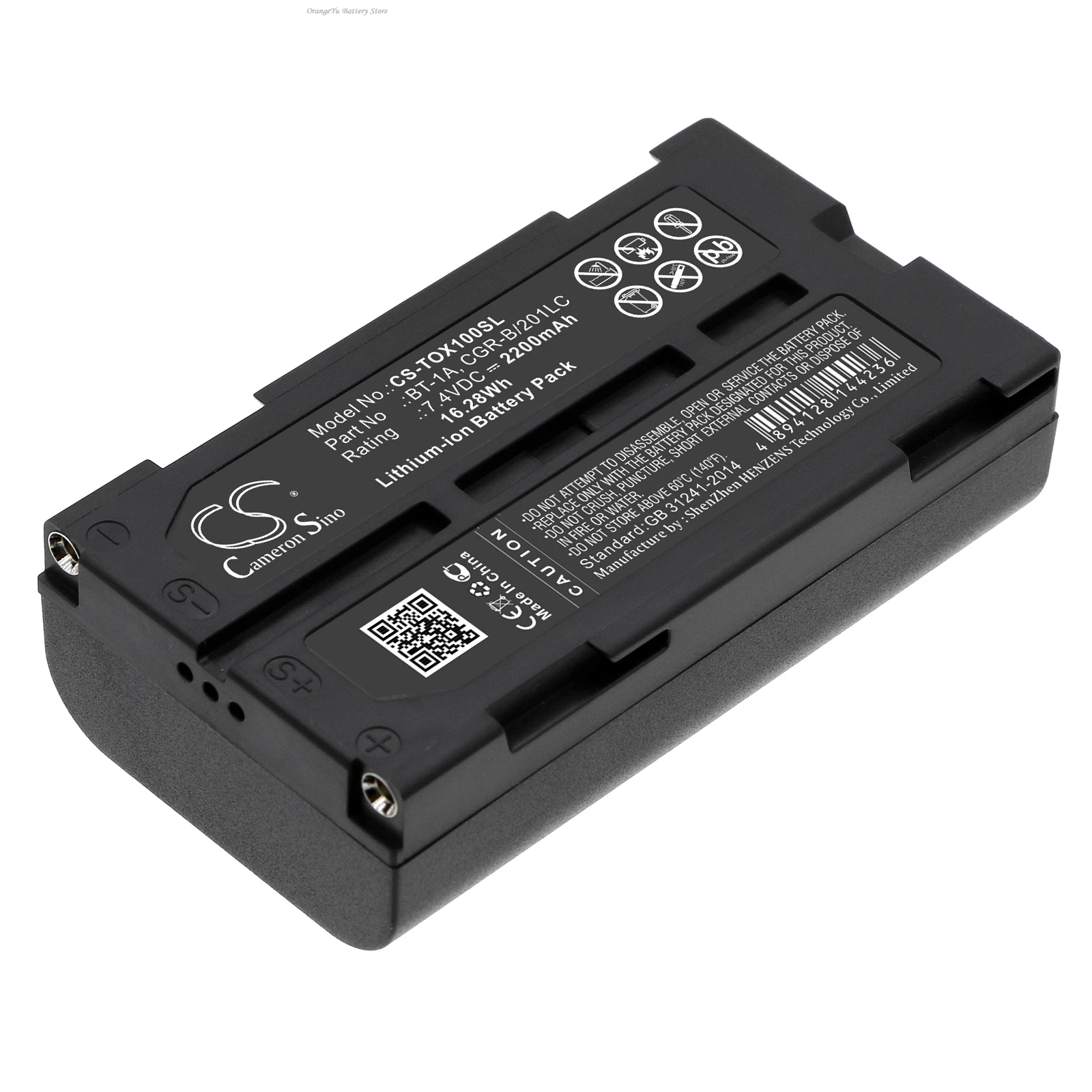 7.4V 2200mAh/3400mAh Battery BT-1A CGR-B/201LC BDC71 for Topcon SX-1 GP-SX1 GM52
