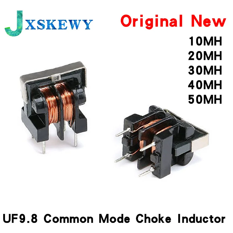 5PCS/LOT UU9.8 UF9.8 Common Mode Choke Inductor 10mH 20mH 30mH 40mH 50mH For Filter Inductance Pitch 7*8mm Copper wire