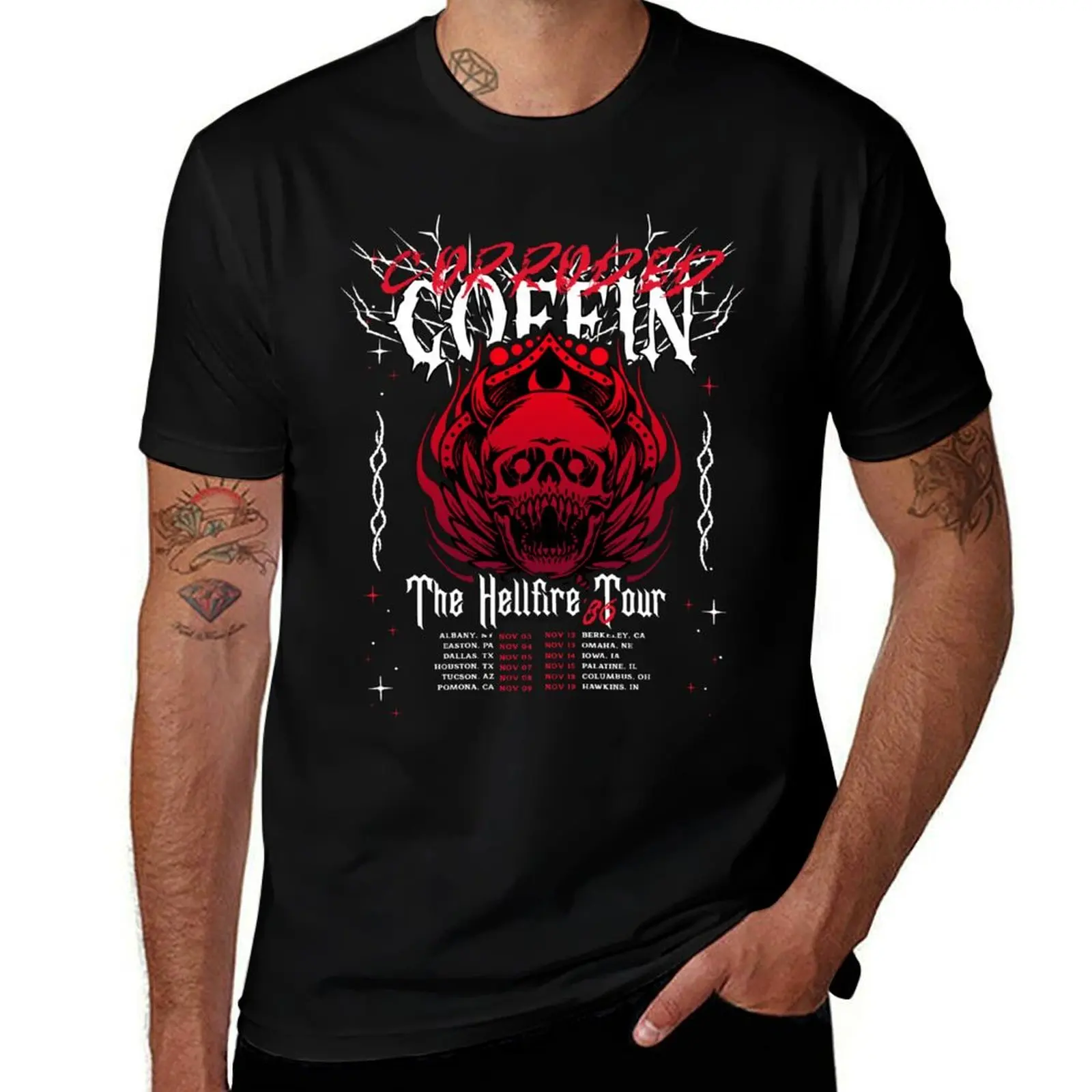

Corroded Coffin Tour '86 T-Shirt funny t shirts man t shirts for man cotton t shirt for man T-shirt