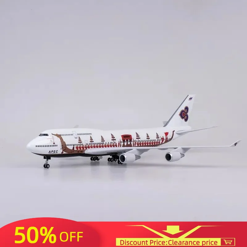 

1/150 Scale Boeing Airbus A380/B747 Thailand Thai Airways Diecast Model Airplane Resin Aircraft Toy Plane Display Collection Fan