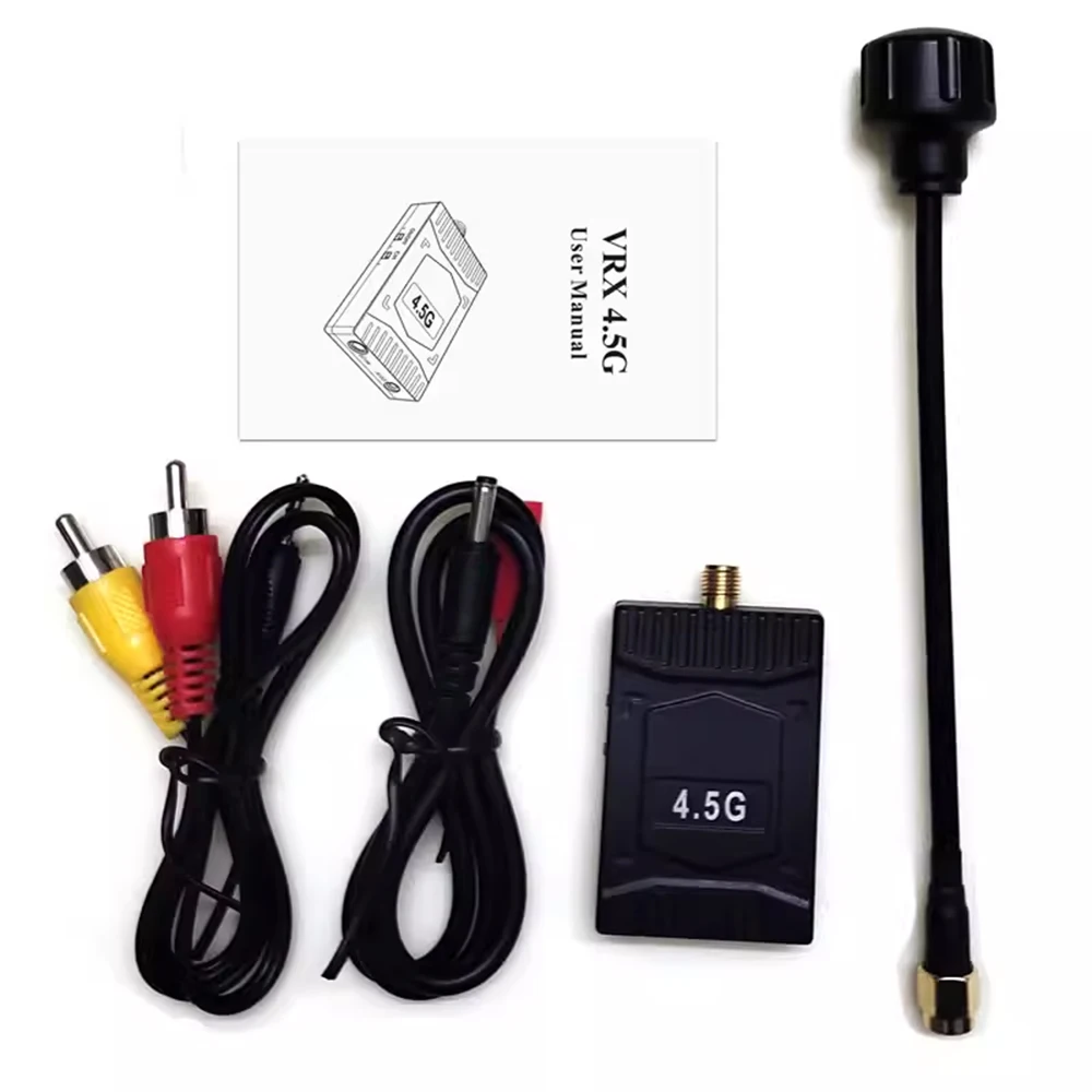 

4.5GHz 2.5W FPV Transmitter and Receiver Combo 4.5G Wireless AV Analog VTX VRX Set for Long Range FPV Drone Racing