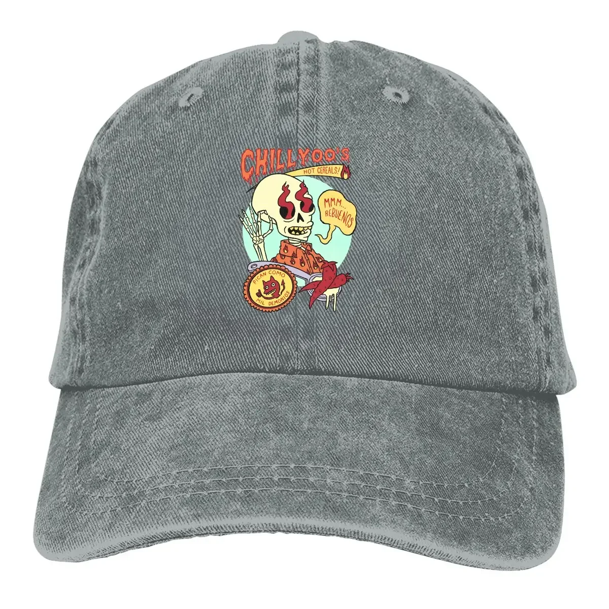 Boné de beisebol clássico de Chillyoo, chapéus masculinos e femininos, viseira de proteção, snapback, caveira mexicana, bonés de Santa Muerte