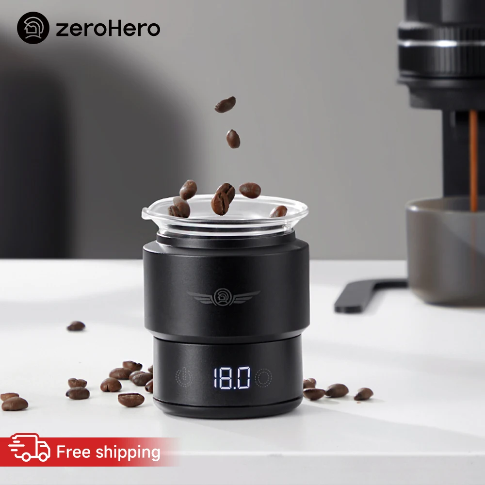 zeroHero Coffee Dosing Scale 0.5-500g LED Type-C for Home and Barista Espresso Portafilter Brewing Kits and Accessories Set Xx X