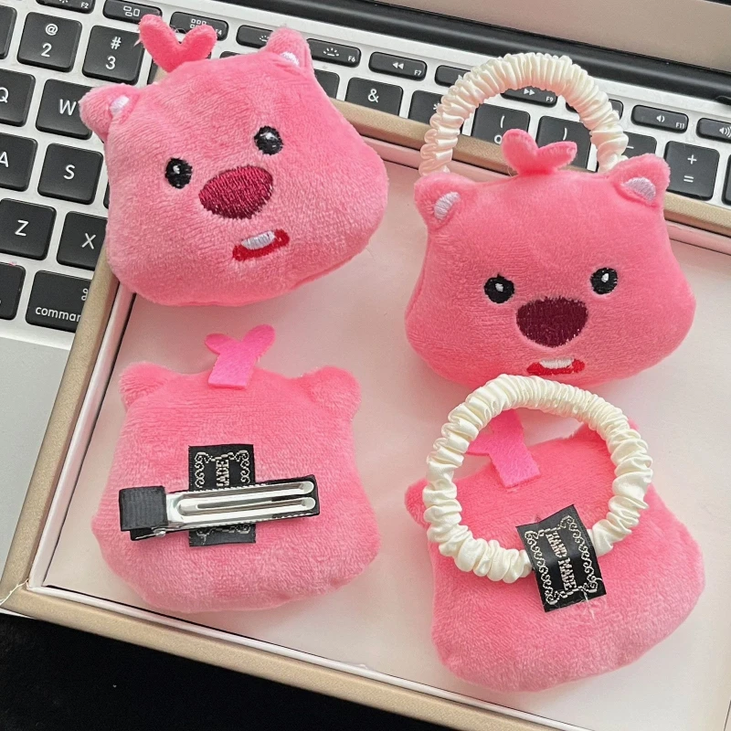 Cartoon Cute Plush Loopy Hair Tie Little Beaver Girly Student Cute Cartoon Little Beaver Personalized Hair Accessory Hairband
