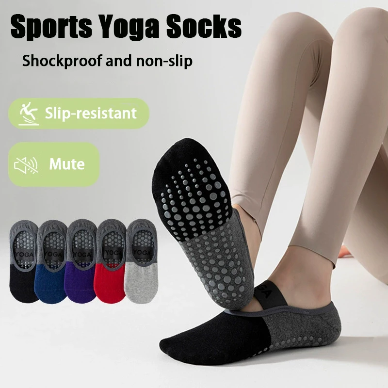 1/3 Paar Socken für Damen, Patchwork-Farben, Spezial-Pilates-Socken, rutschfeste Yoga-Socken, Tanzsocken, Bodensocken, Knöchelsocken
