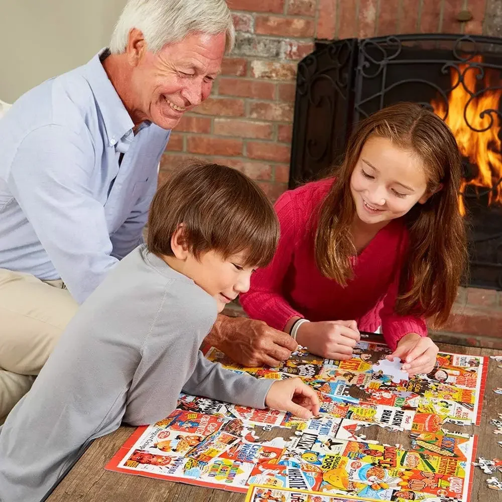 Cabin in The Woods Wooden Puzzle 1000/500/300Pcs Jigsaw Puzzle Challenging Family Activity Games for Gameroom Bedroom Livingroom