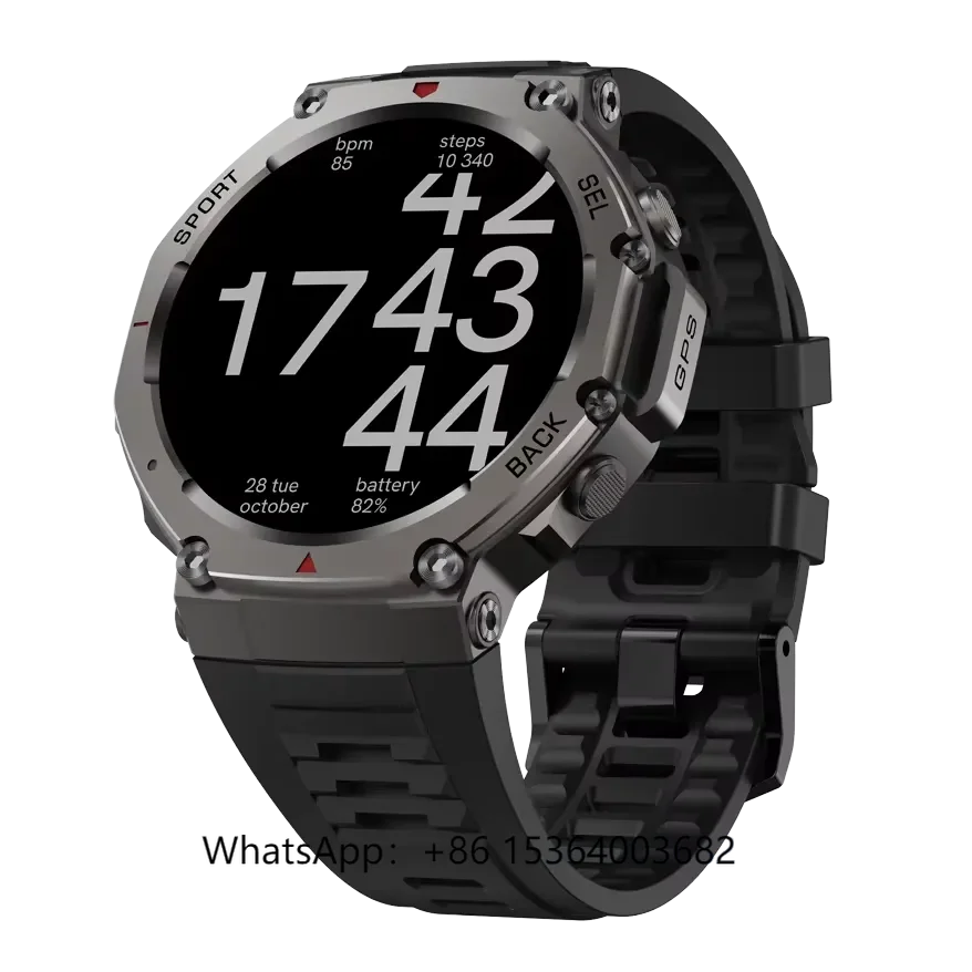 

Водонепроницаемые умные часы с GPS для занятий спортом на открытом воздухе, 5 АТМ DM58 с 1,43-дюймовым Amoled-экраном, поддержка вызовов BT, плавание
