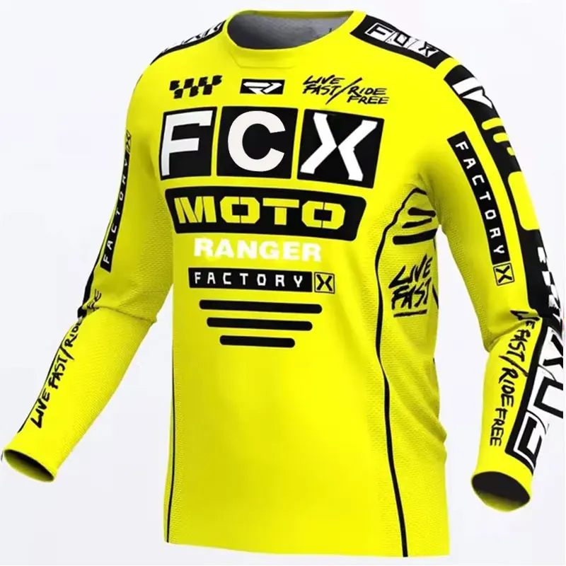 2023 Motocross Mountain Enduro Bike Clothing Bicycle Moto Downhill T-shirt rangerFox Women Men Cycling Jersey MTB Shirts BMX