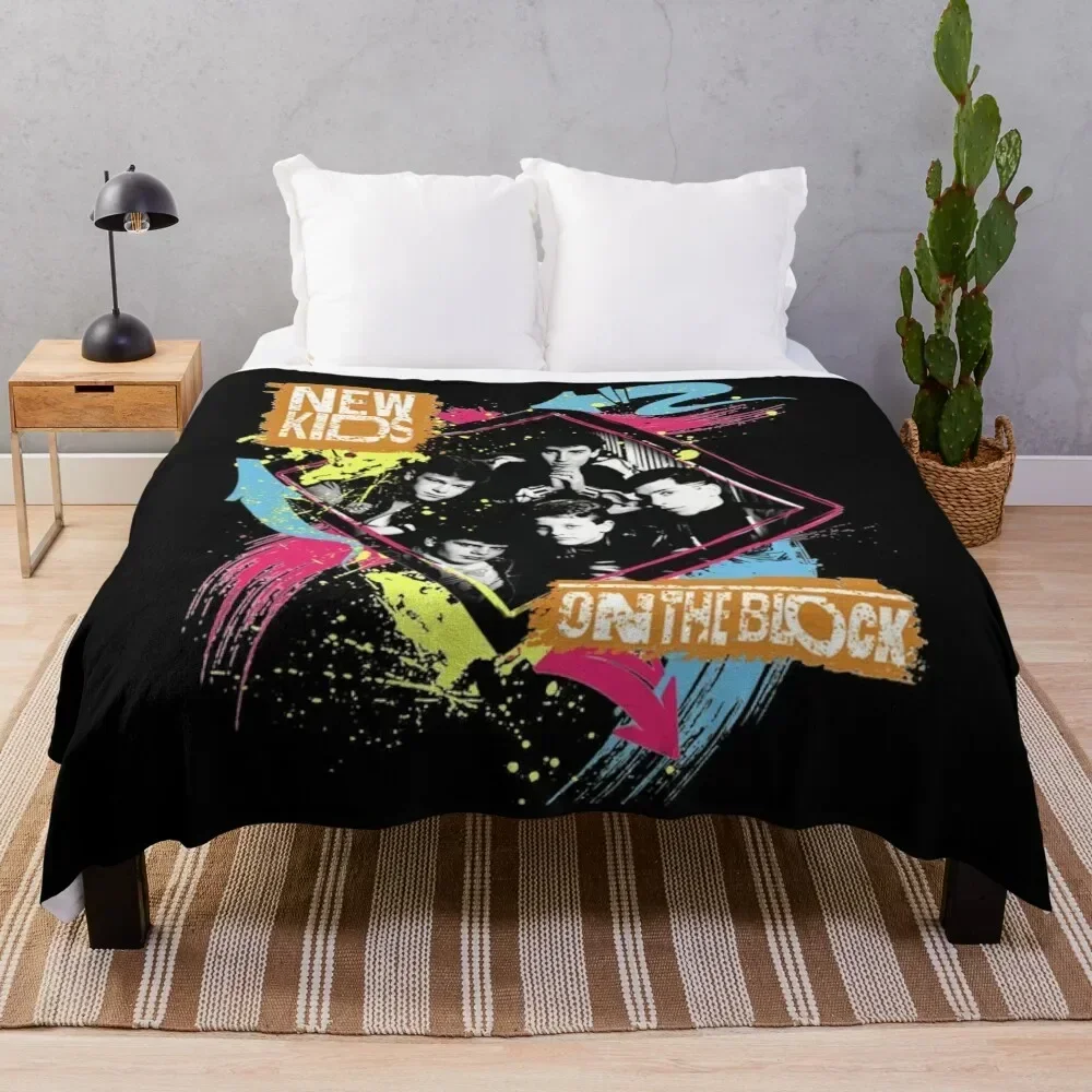 NKOTB Men&x27;s Retro Classic . Throw Blanket Moving Soft Plush Plaid decorative Luxury Thicken Blankets