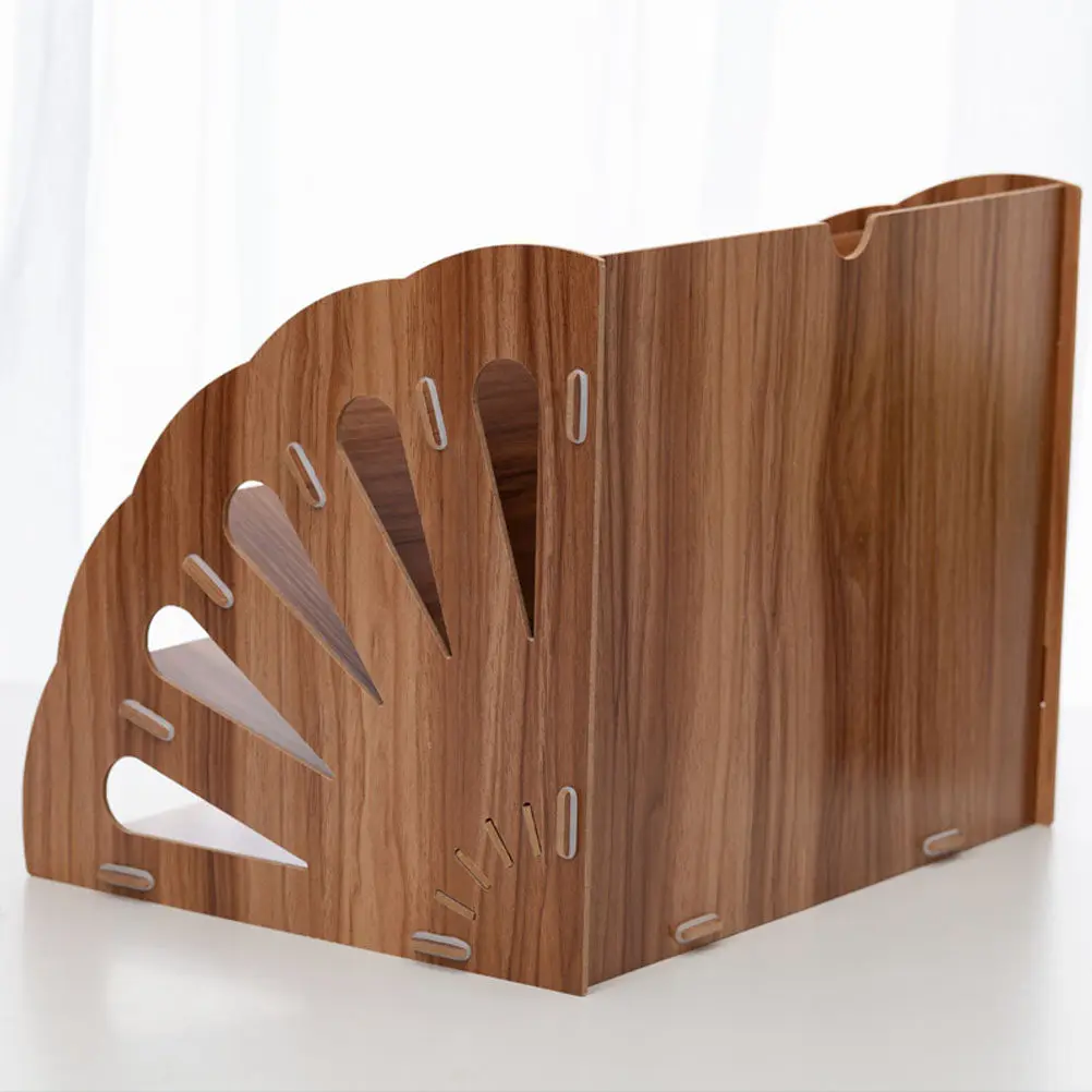 1Pcs Premium Wood Book Rack For Study Room Storage Book Multiple Tier Desktop Shelf Documents