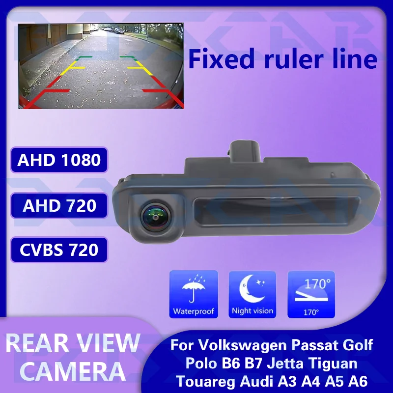 

AHD 1080P Car Rear View Reverse Trunk Handle Camera For Ford Focus 3 MK3 C MAX Waterproof Night Vision Backup Camera