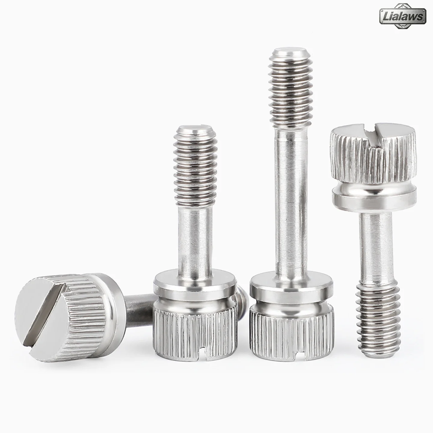 304 Stainless Steel Slotted Hand Screw GB839 Hand-Tighten Knurled Thumb Anti-loosening Screws Bolts M2 M2.5 M3 M4 M5 M6 M8