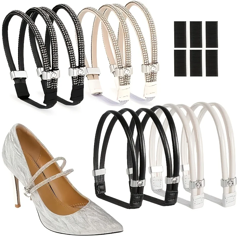 1Pair Shoelaces, Non-slip Wrap Heels with Adjustable Buckle, Plastic Shoelaces, Universal Accessories for High Heels and Sandals
