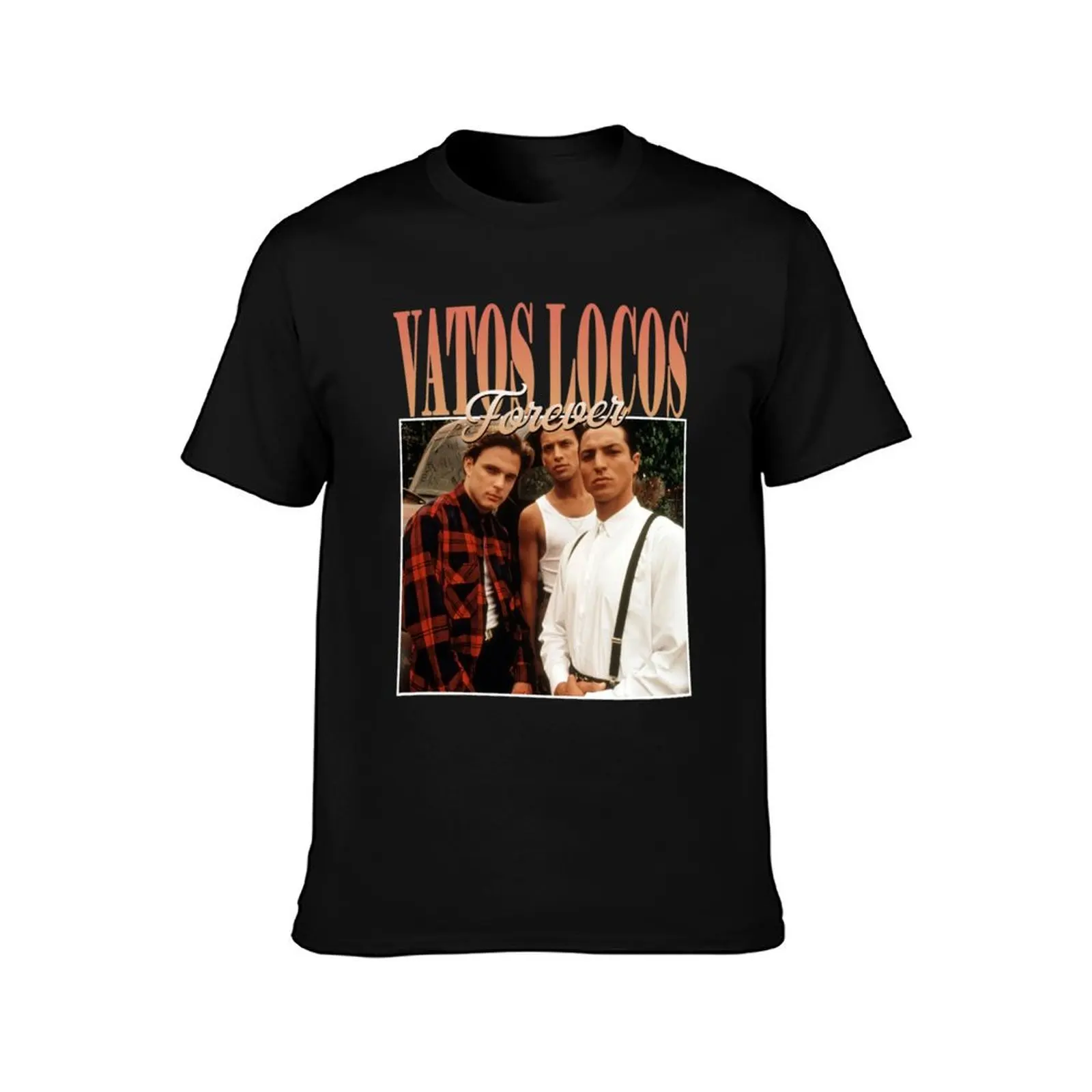 Vatos-Locos-Forever-Blood-In-Blood-Out-1993 T-Shirt Gym Wear Breathable Short Sleeve Tee T-Shirt