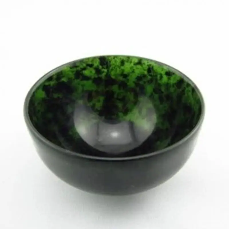 30*50mm Natural Green Jade Teacup Magnetic Stone Health Gongfu Teaware Chinese Tea Ceremony Master Cup Kung Fu Tea Bowl