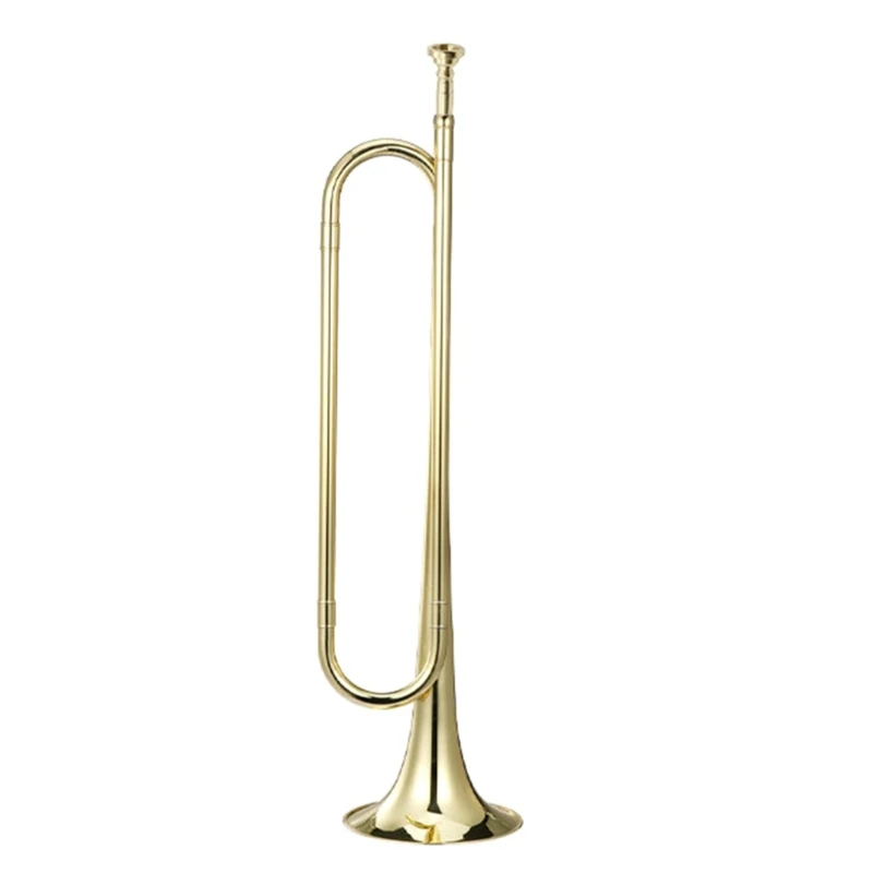 

Teenager Trumpet Adjustable Mouth Instrument Brass Tube Bugle with Mouthpiece