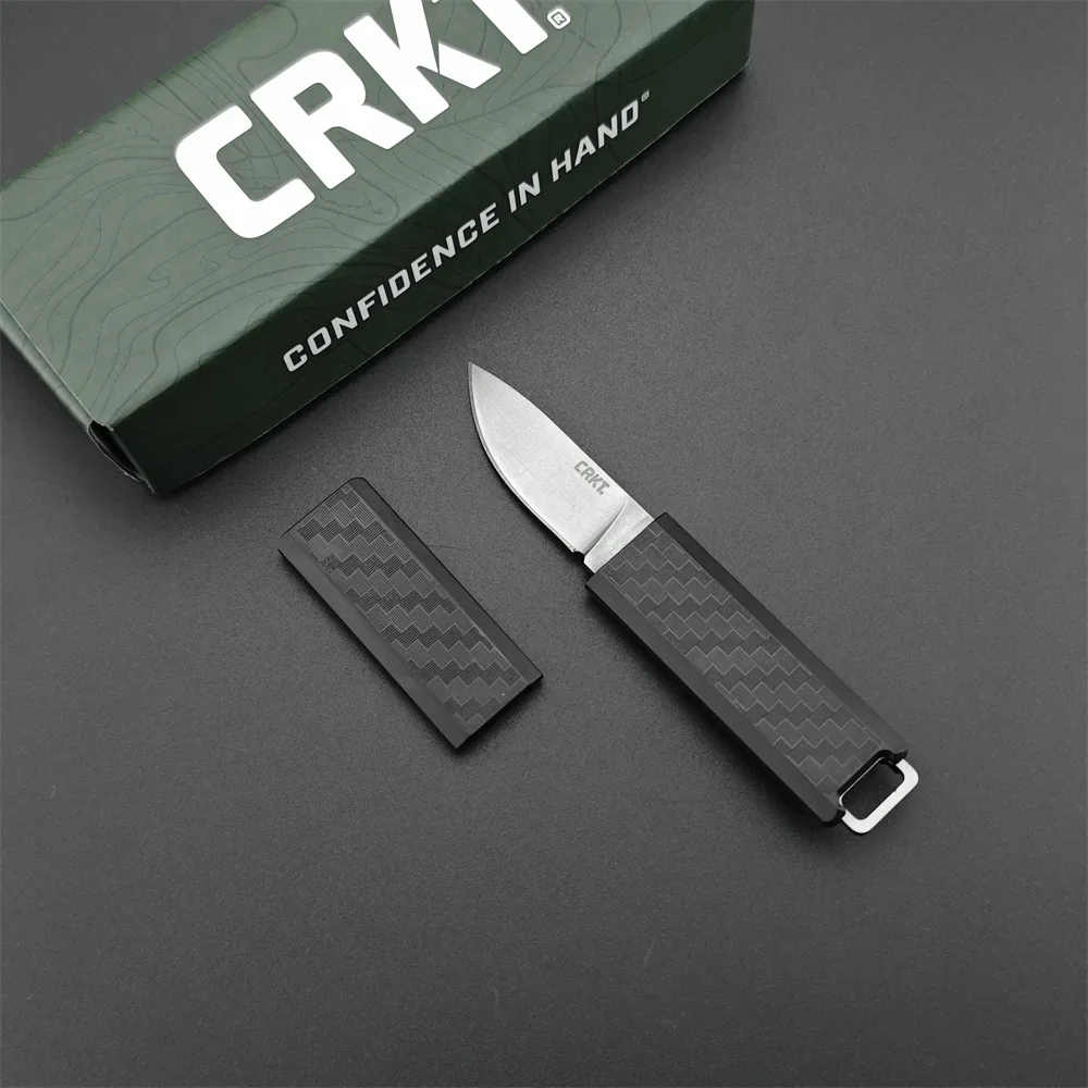 CR2425 Small Fixed Blade Knife MINI Knife 8Cr13Mov Blade Nylon Fiber Handle Outdoor EDC Survival Camping Hiking Hunting Tool