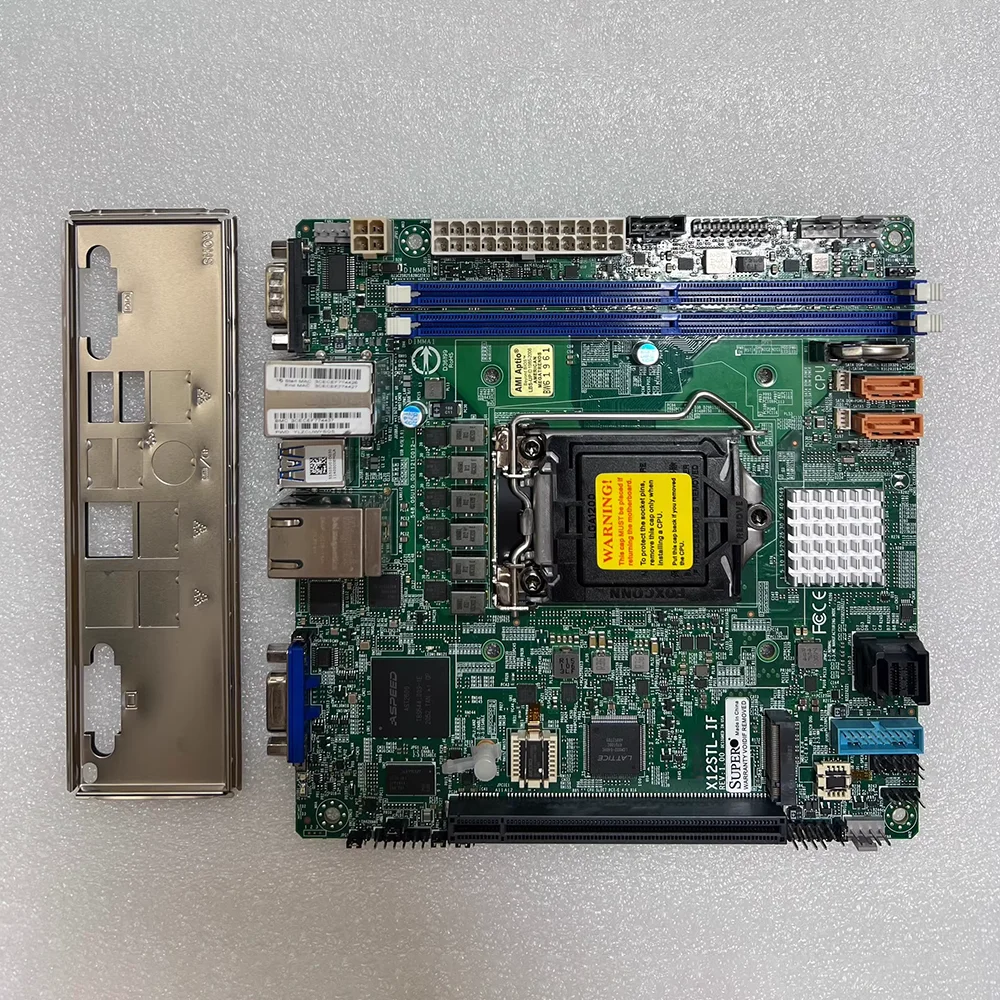 

X12STL-IF C252 Mini-ITX LGA-1200 64GB DDR4-3200MHz 6XSATA 3 Server Motherboard