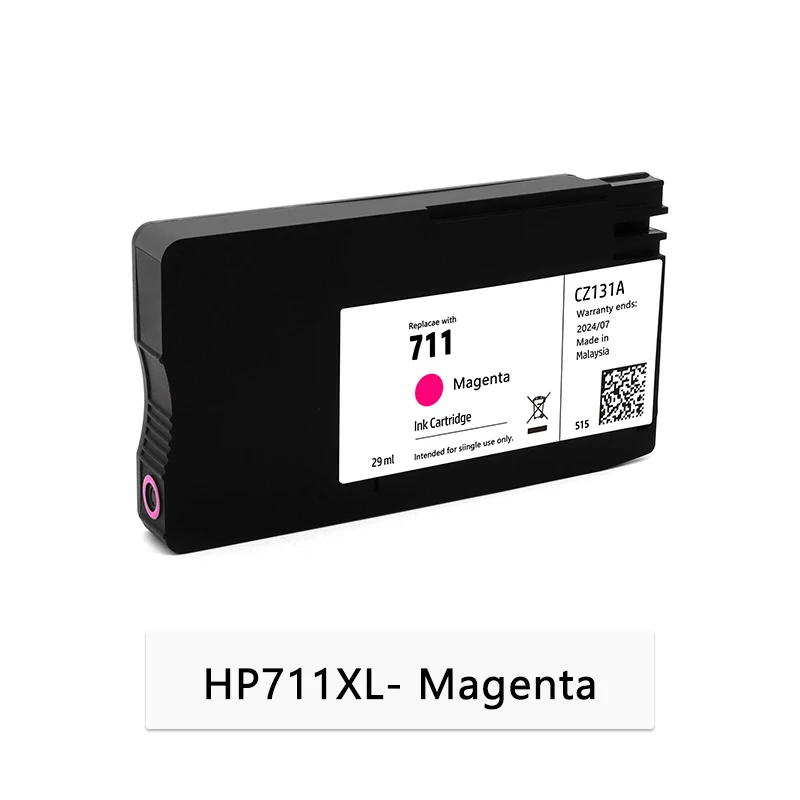 Original HP 711XL 711 Ink Cartridge Full With Ink Compatible For HP DesignJet T120 T520 T530 Printer HP711 Pigmment Ink