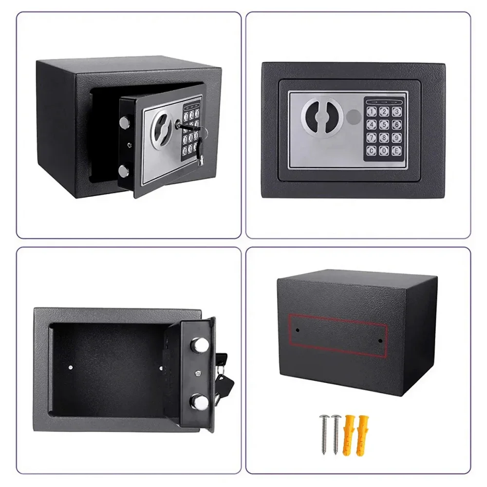 Electronic Keypad Digital Lock Security Safe Box All Steel for Home Office