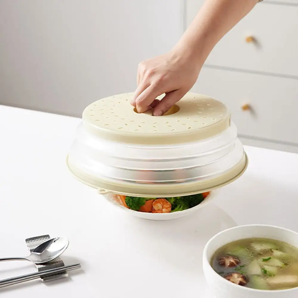 Oil-proof Microwave Splatter Cover Splash-proof Retain Fresh Food Splash Protection Lid Kitchen Gadget Heat Resistant