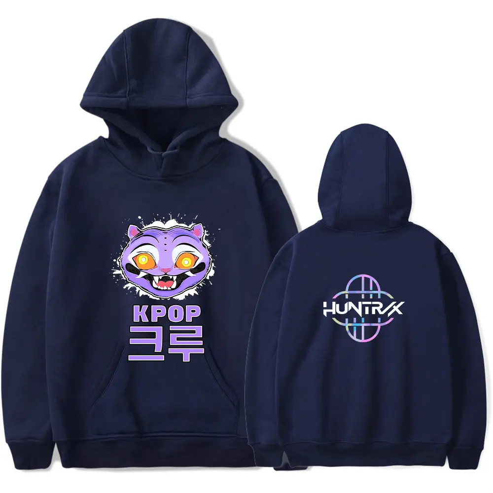 KPop Demon Hunters Vintage Merch Hoodie Men and Women Hip-hop Sports Pullover Sweatshirt