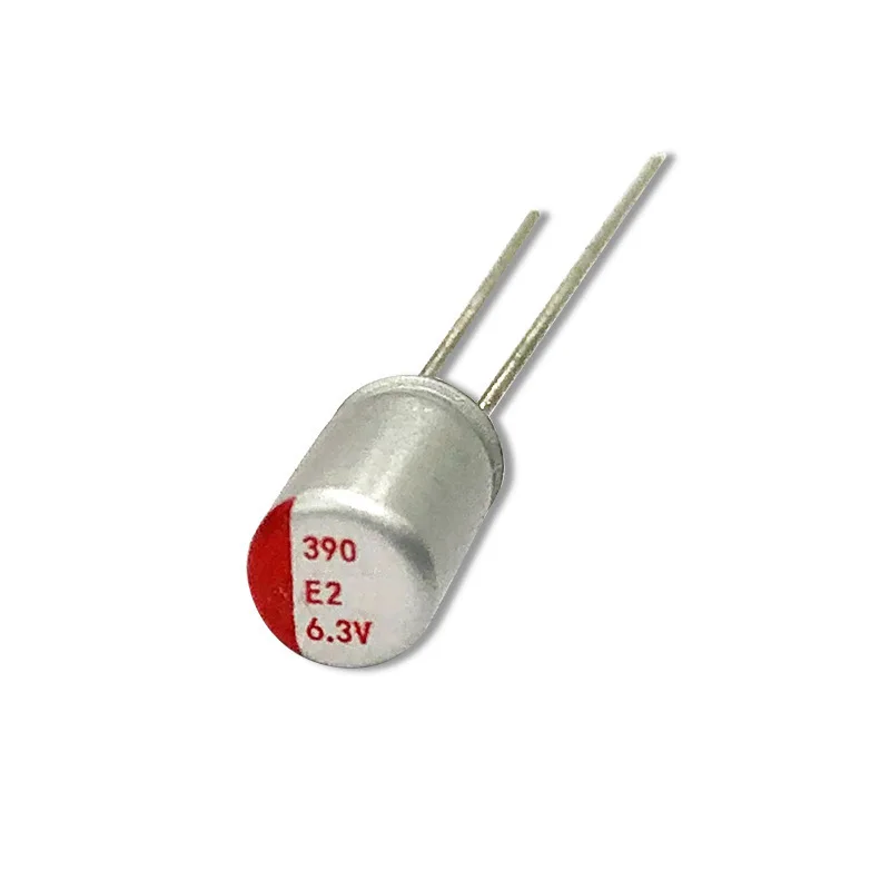 80個-63v-390uf-ソリッドポリマー電解コンデンサ-5x9mm-ラジアル型-電源用