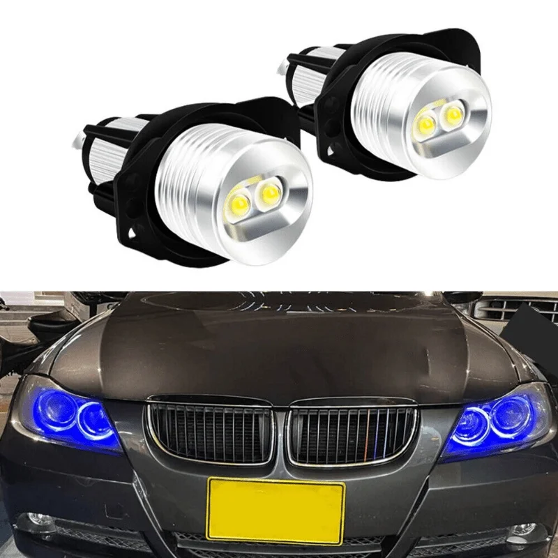 New Design 2PCS Angel Eye Halo Ring LED Bulbs for 3 Series Pre-LCI E90 E91 325i 2006-2012 Daytime Runing Lighting Bulb