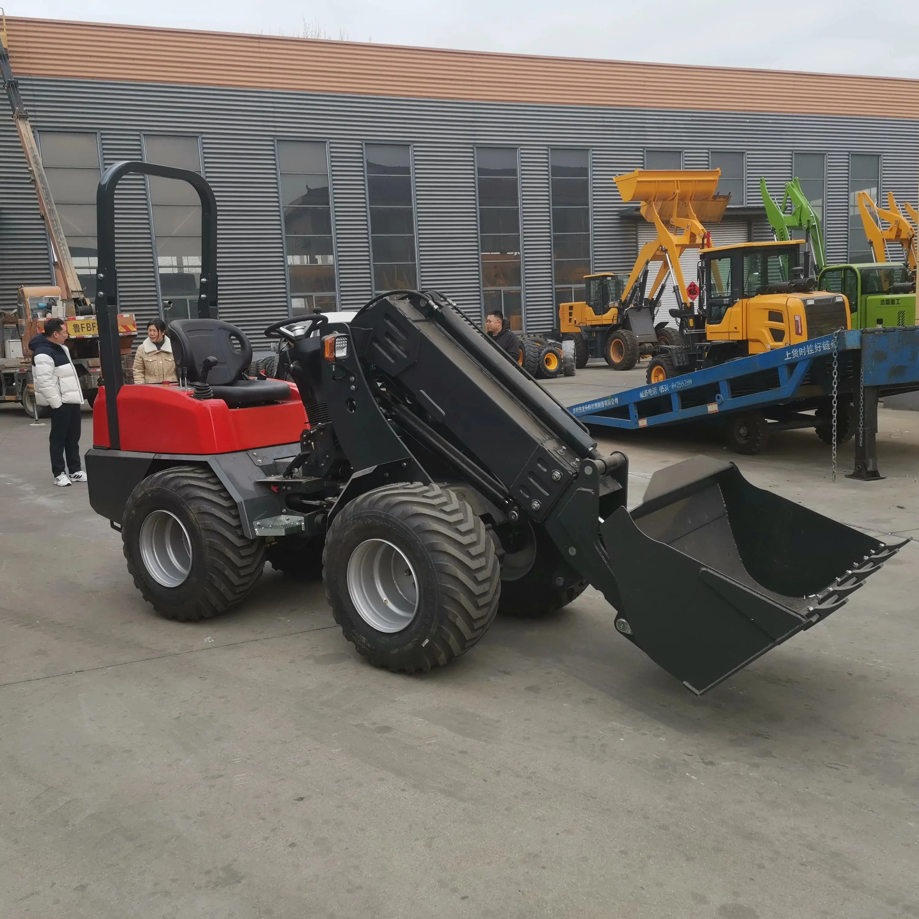 حار بيع CE المعتمدة لرافعة عجلات الديزل تسليم سريع جرافة ذراع تلسكوبي الساخن بيع