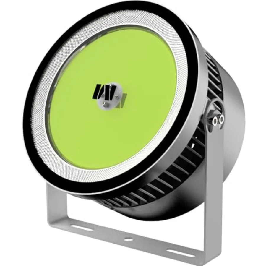 

110V-330V 1000W Мощный подводный светильник для привлечения рыбы с кабелем питания 6.5 футов, зеленый светодиодный водонепроницаемый прожектор 170 км/ч, 170 лм/кв.м