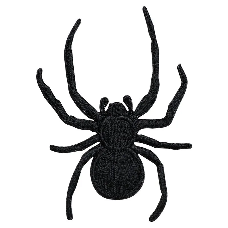 Spider Scorpion Bat Black Animal Self-adhesive Patches For Clothing Applique On Jeans Ironing On Shirt DIY Halloween Repair Hole