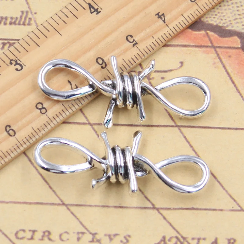 10pcs Charms Bramble Link Thorns Connector 45x19x8mm Tibetan Silver Color Jewelry Antique Pendants DIY Craft Handmade Making