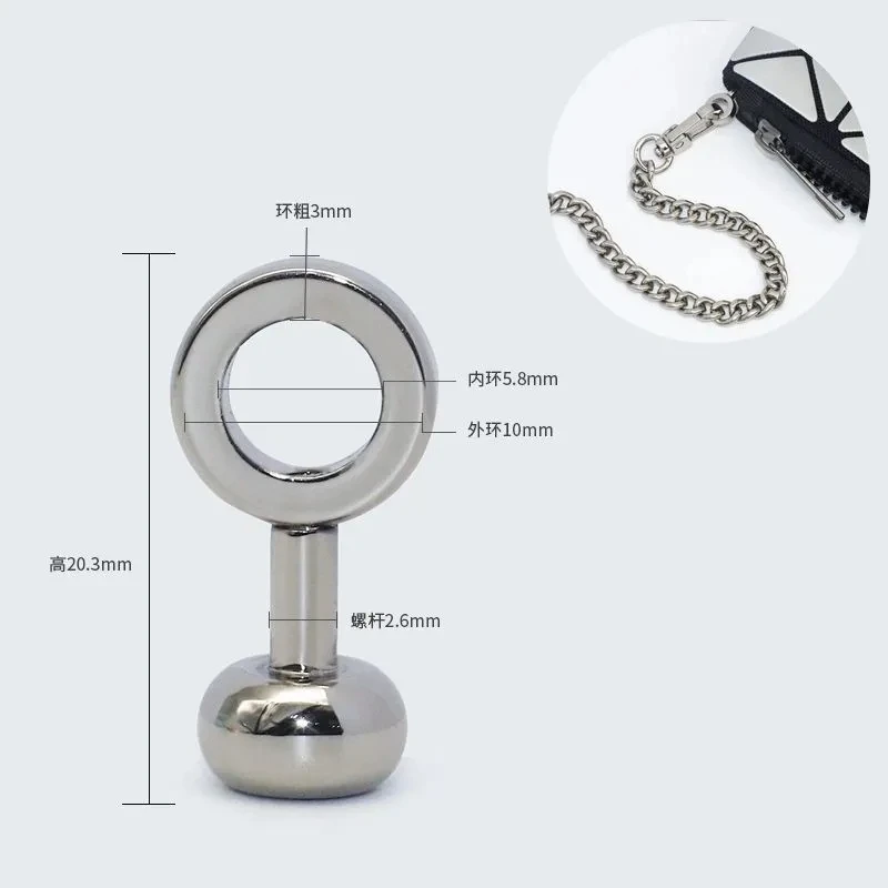 Metal Bag Modification Buckle Mini Zipper Buckle for DIY Handbag Repair Kit Replace Chain Buckle Bag Modified Accessories