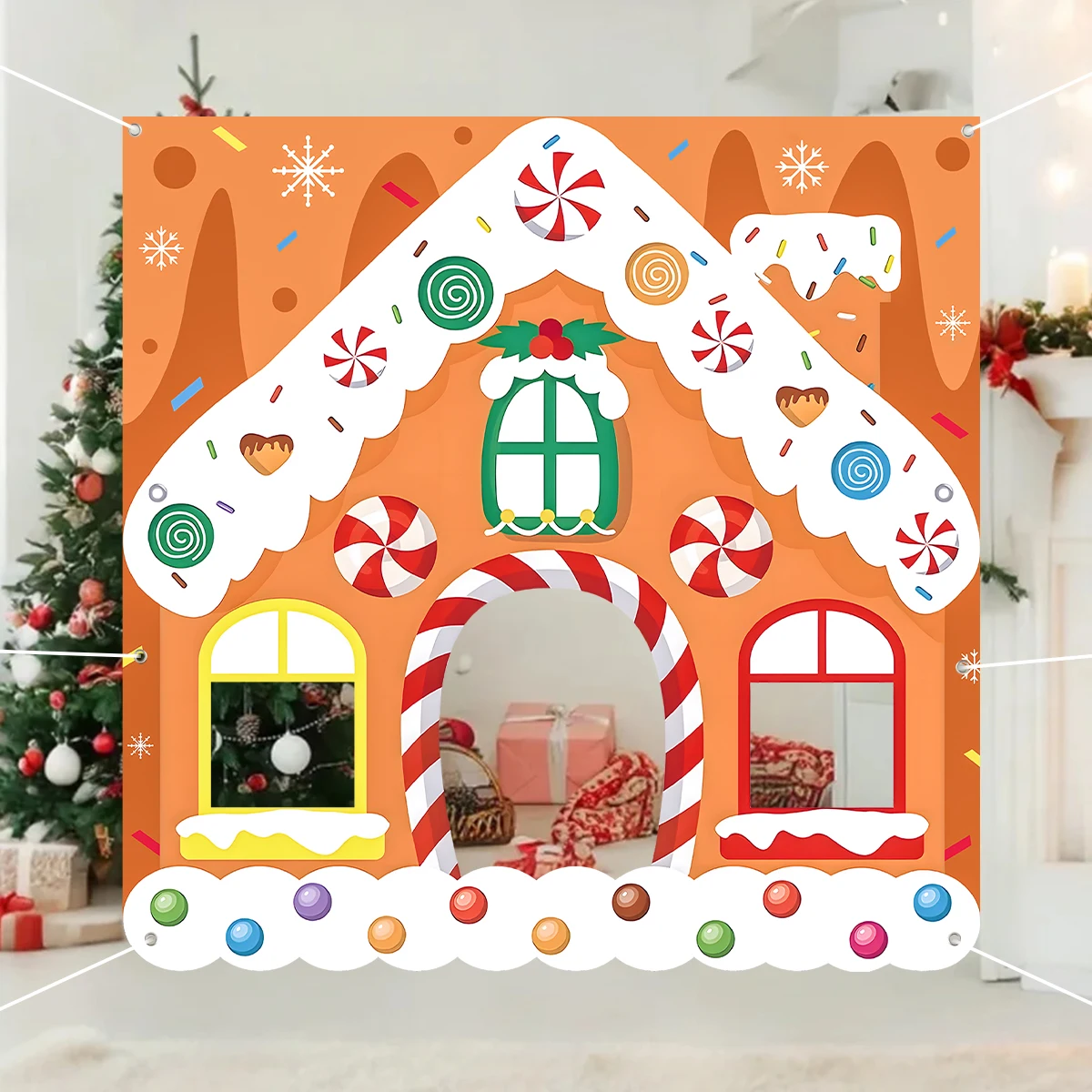 Weihnachten Foto Hintergrund Tuch Frohe Weihnachten Dekor für Zuhause 2025, Weihnachten Ornament Foto Hintergrund Navidad Natal Neujahr 2026