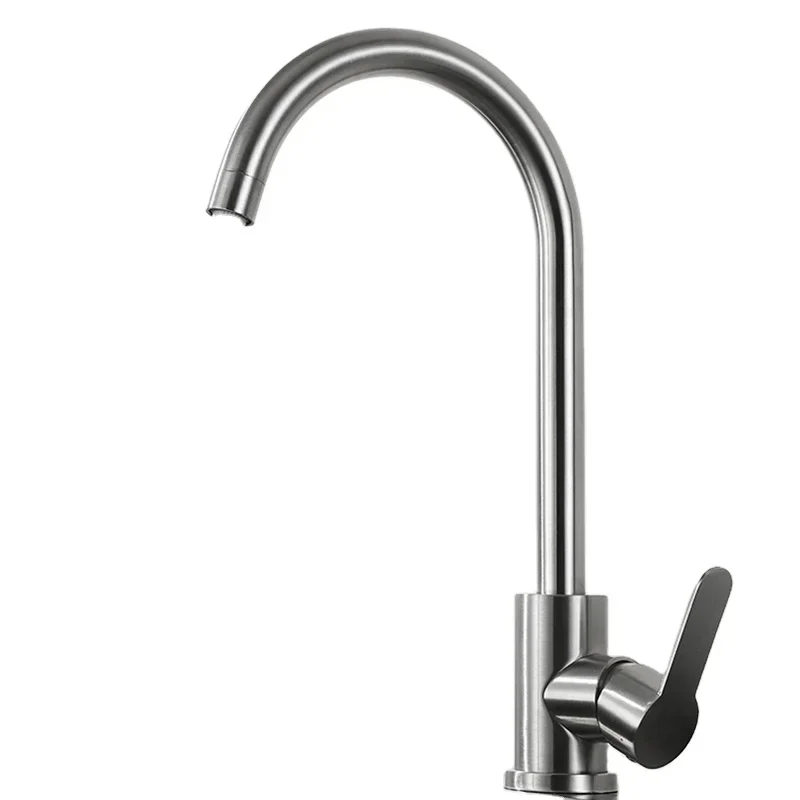 

YYHC-Countertop Installation Stainless Steel Plating Brushed Rotatable Sink Kitchen Faucet