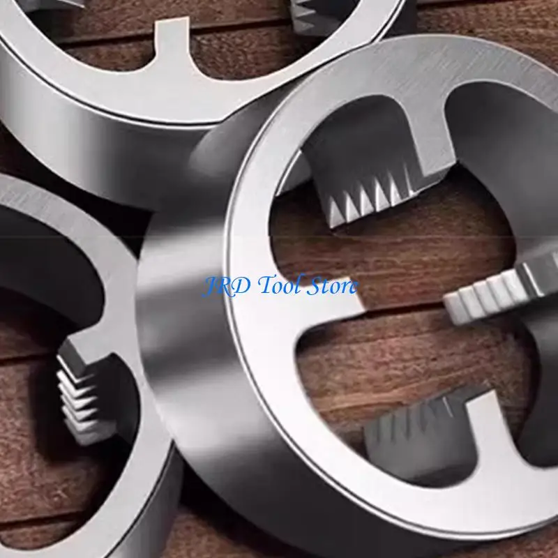 A2UD 7PCS الأنابيب Threader يموت أنبوب الأنابيب الأنابيب جولة يموت يدوي السباكة