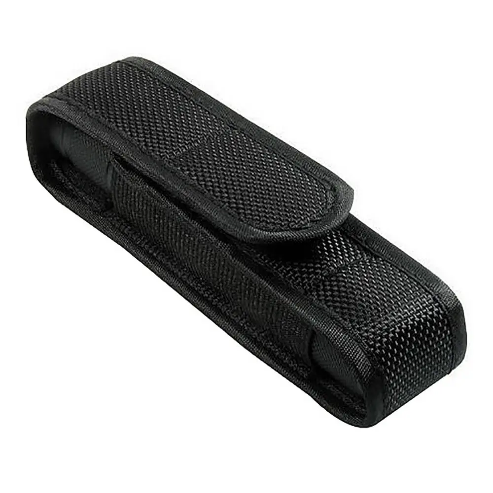 Saco de lanterna de náilon portátil preto ajustável led tocha coldre lanterna bolsa ao ar livre