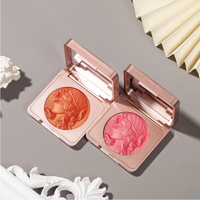 Impermeável e Durável Creme Brilhante Blush, Laranja Suave Natural, Estudante Em Relevo Rouge, Rosto Rouge, 1 Pc, 3 Pcs, 5Pcs, TSLM1