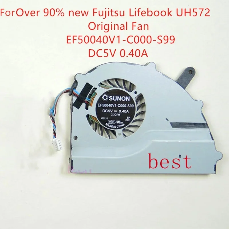 

Over 90% new For Fujitsu Lifebook UH572 Original Fan EF50040V1-C000-S99 DC5V 0.40A