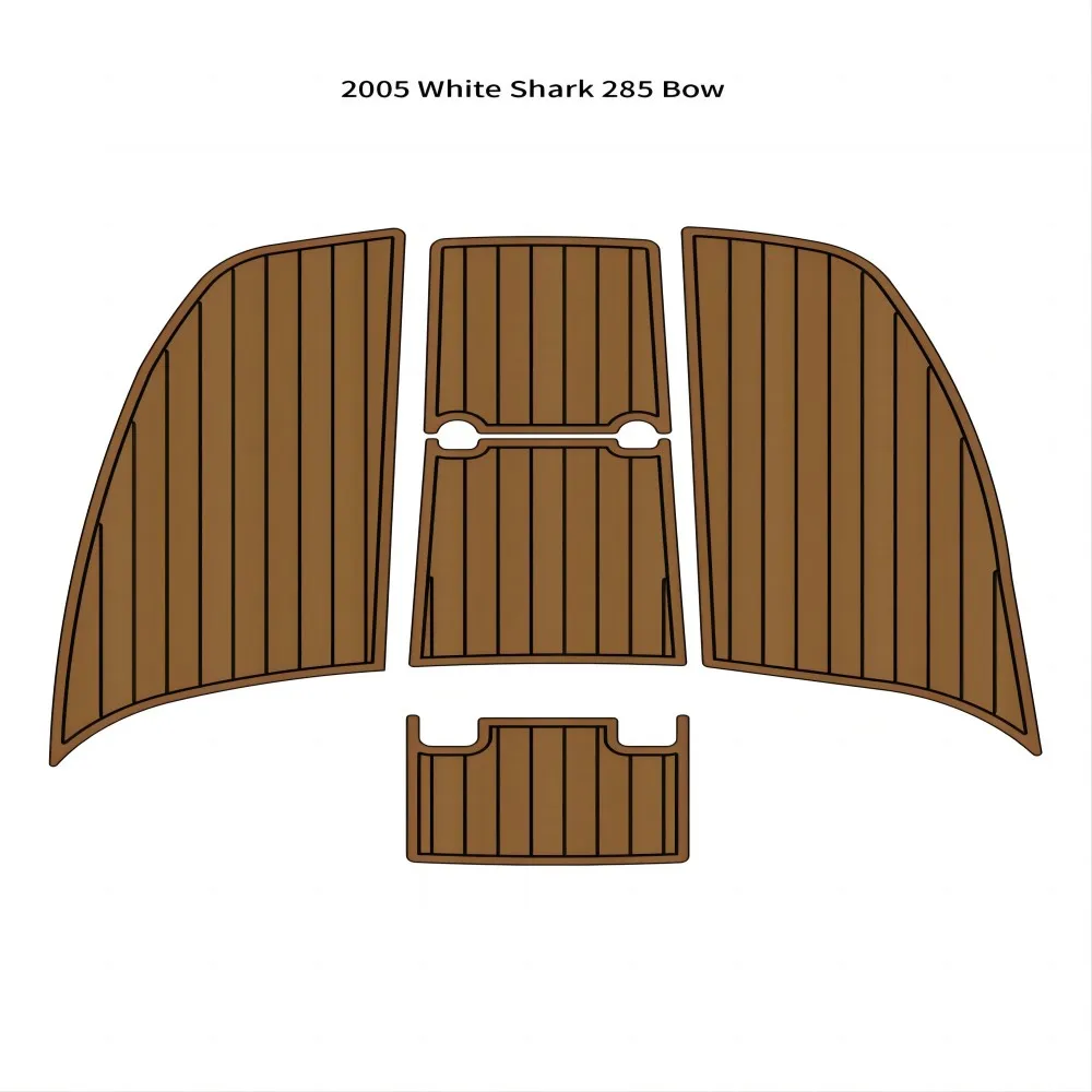 

2005 White Shark 285 Bow Boat EVA Faux Teak Deck Floor Pad Flooring