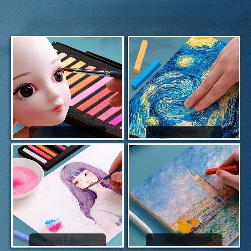 DIY Handicrafts 12/24/36/48 Color Chalk Set Color Suitable for Beginners A Variety of Painting Pastel Stick Art Painting