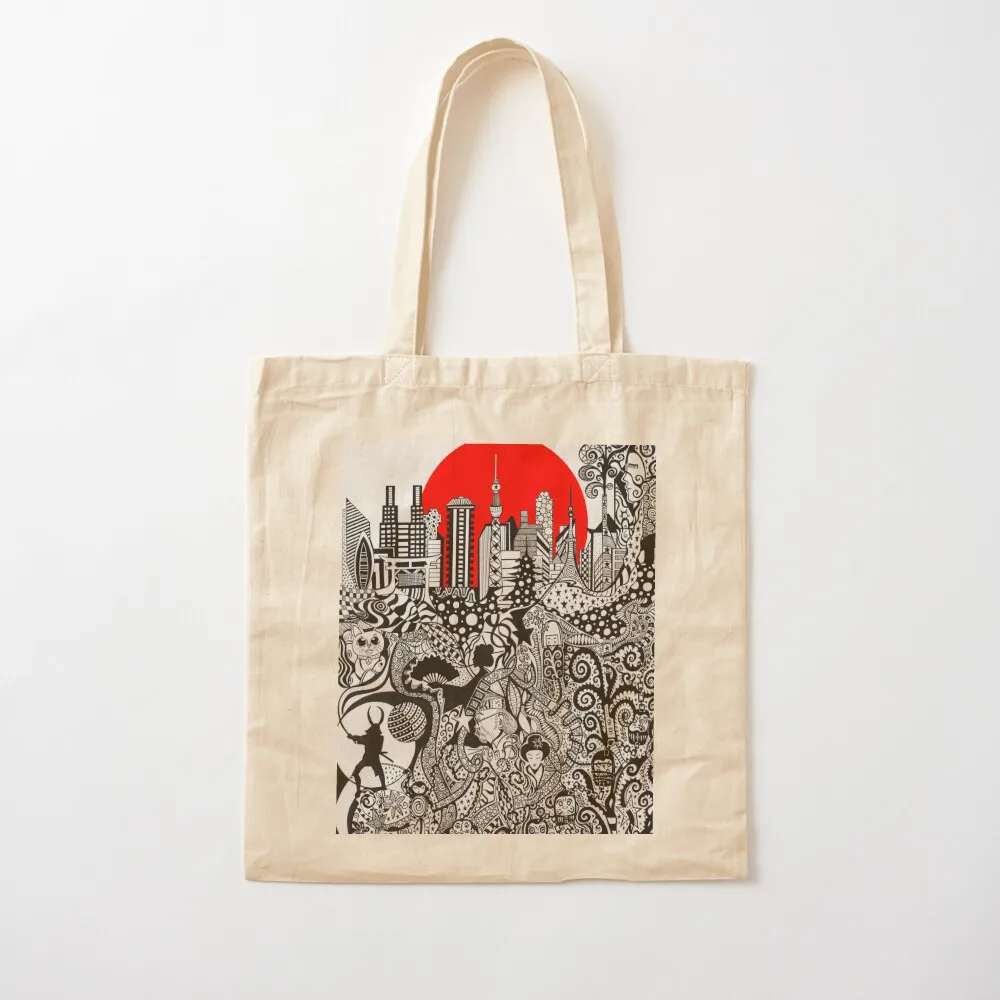 Tokyo Tote Bag personalized tote men's Women's Canvas