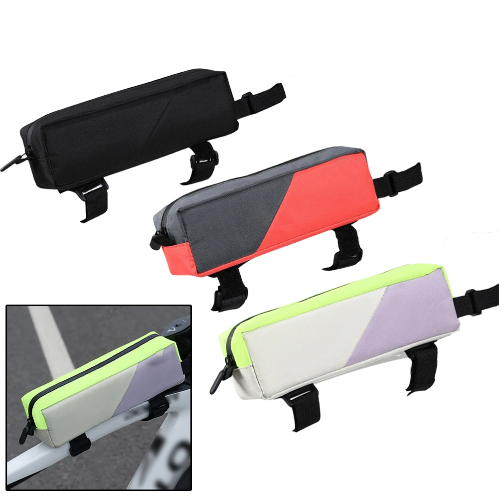 Easy Access For Cycling For Outdoor Adventures Bicycle Front Beam Bag Bike Storage Bag Adequate Space High-quality Materials