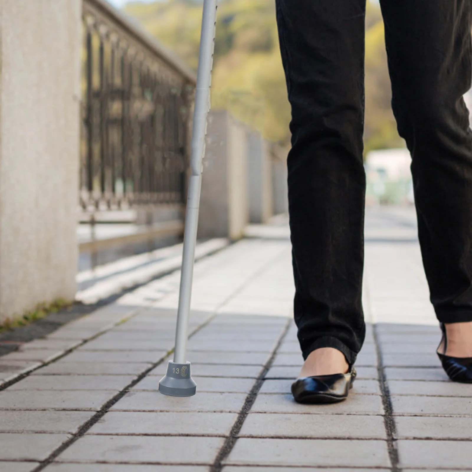 

4Pcs Trekking Pole Tips Non-Slip Durable Cane Rubber Ends Crutch Pads Walking Stick Foot Covers Cane Tips Pads for Crutches