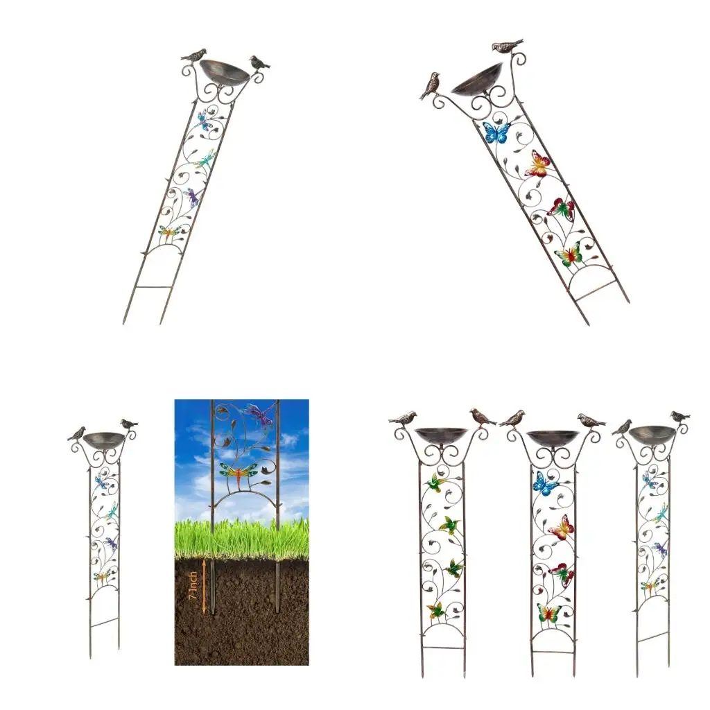 Long Enduring Exterior Plant Holder With Combined Container And Ornamental Winged Decorations high quality