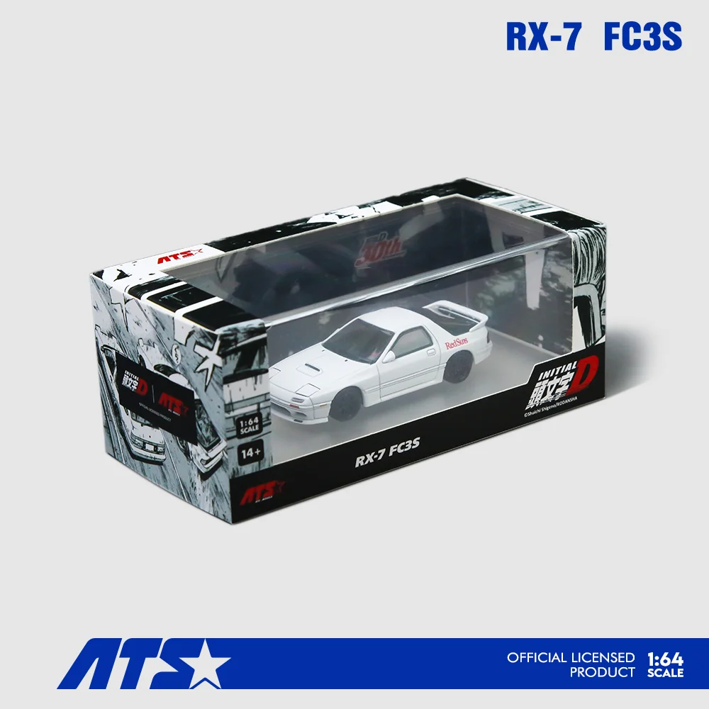 

Предзаказ: Модель автомобиля ATS 1:64 RX-7 FC3S Initial D, литая под давлением, из сплава, имитация гоночного автомобиля, игрушка